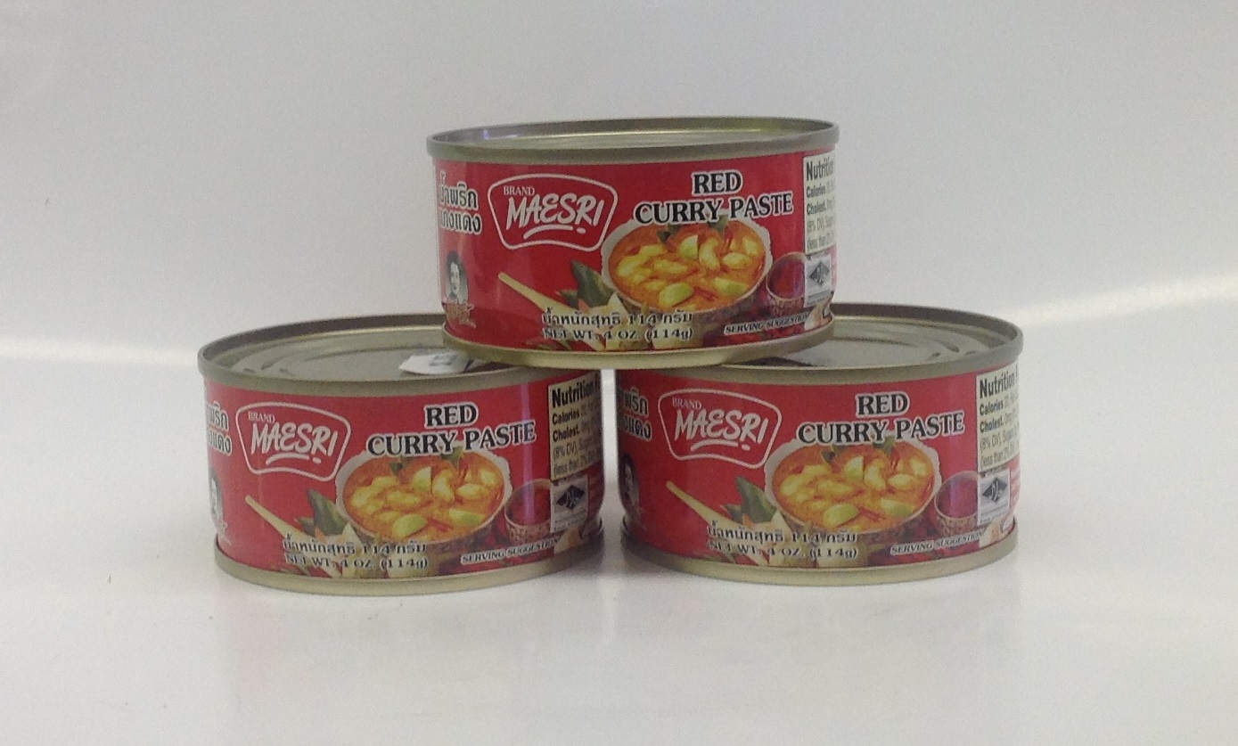 Red Curry Paste Mae Sriน้ำพริกแกงเผ็ดCR17605 48x4 oz