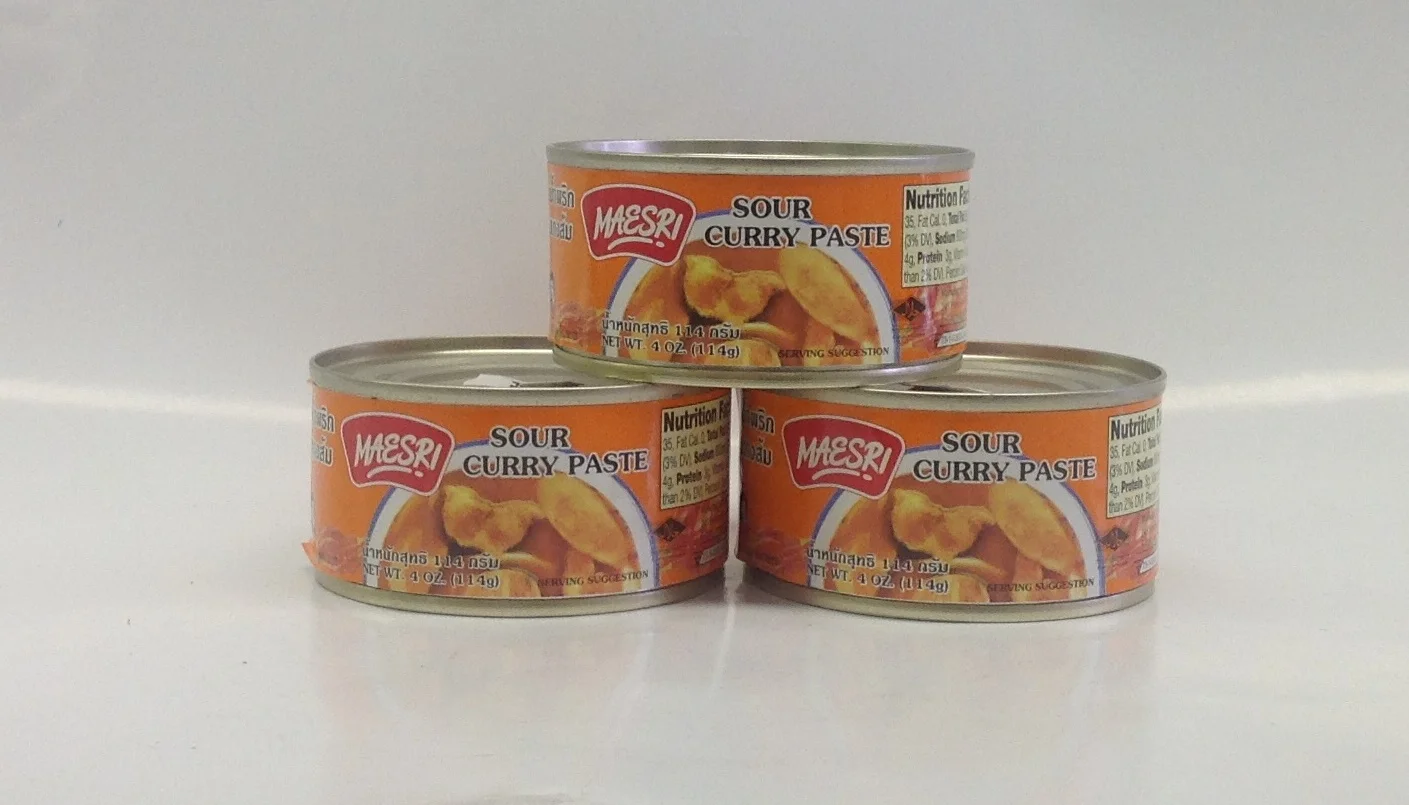 Curry Paste (Sour)Mae SriCR17703 48x4 oz