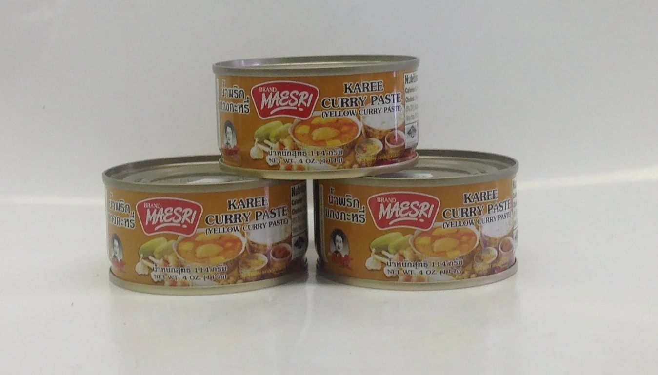 Curry Paste (Karee) (Yellow)Mae SriCR17401 48x4 oz