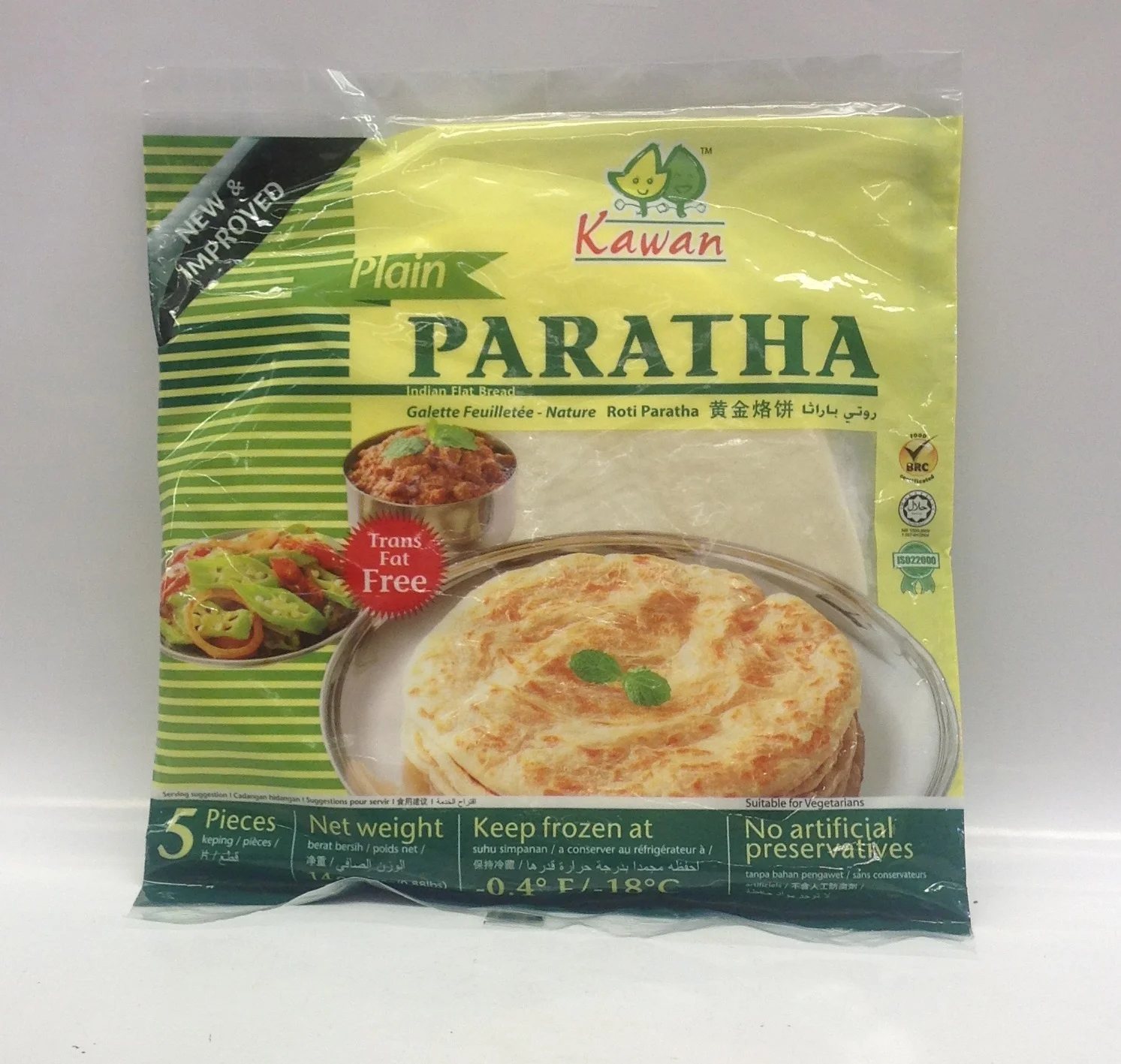 Frozen Roti Paratha (Plain)KawanFZ17155 24x14 oz