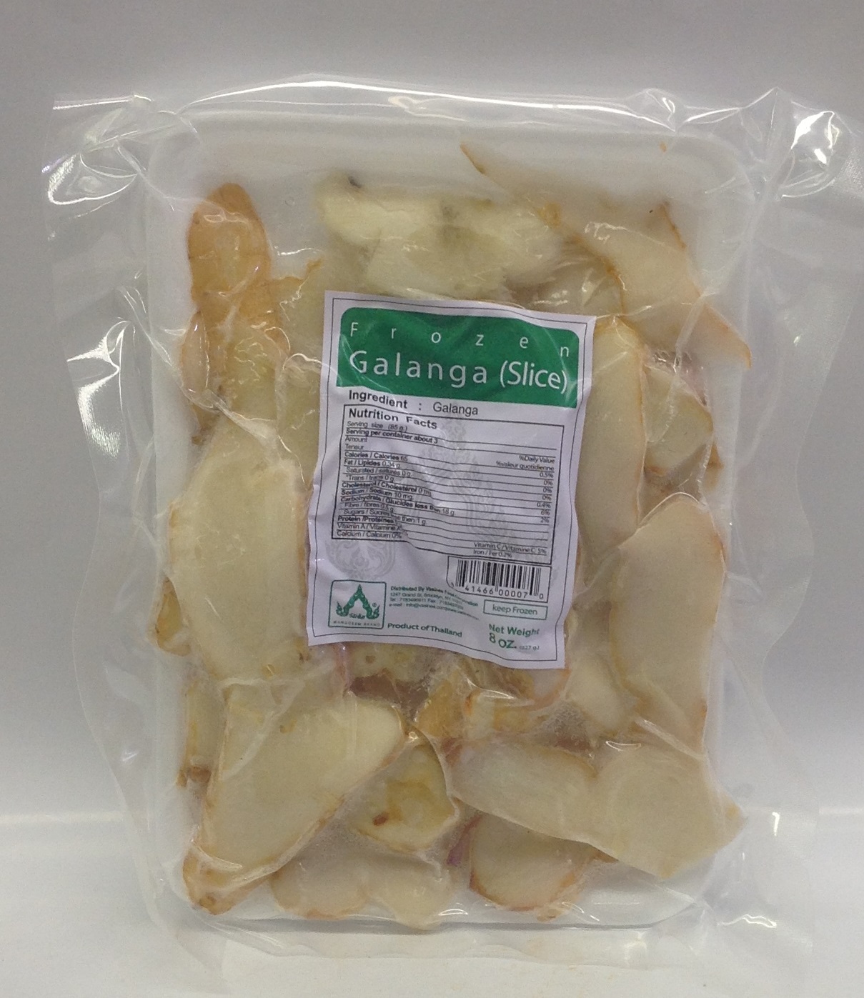 Frozen Galanga, SlicedWangdermFZV3100 32x8 oz