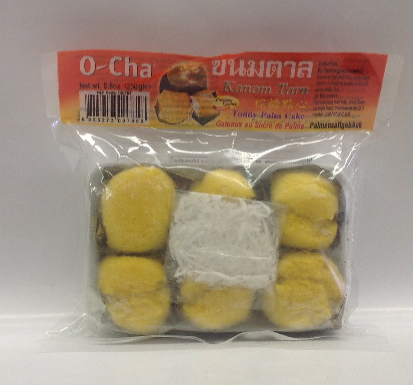 Frozen Toddy Palm Cake (Kanom Tarn)O-ChaFZD6210 24x8.8 oz