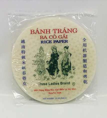 Rice Paper3 LadiesRP14307 44 bags x 12 oz (22 cm)RP14309 44 bags x 12 oz (25 cm)