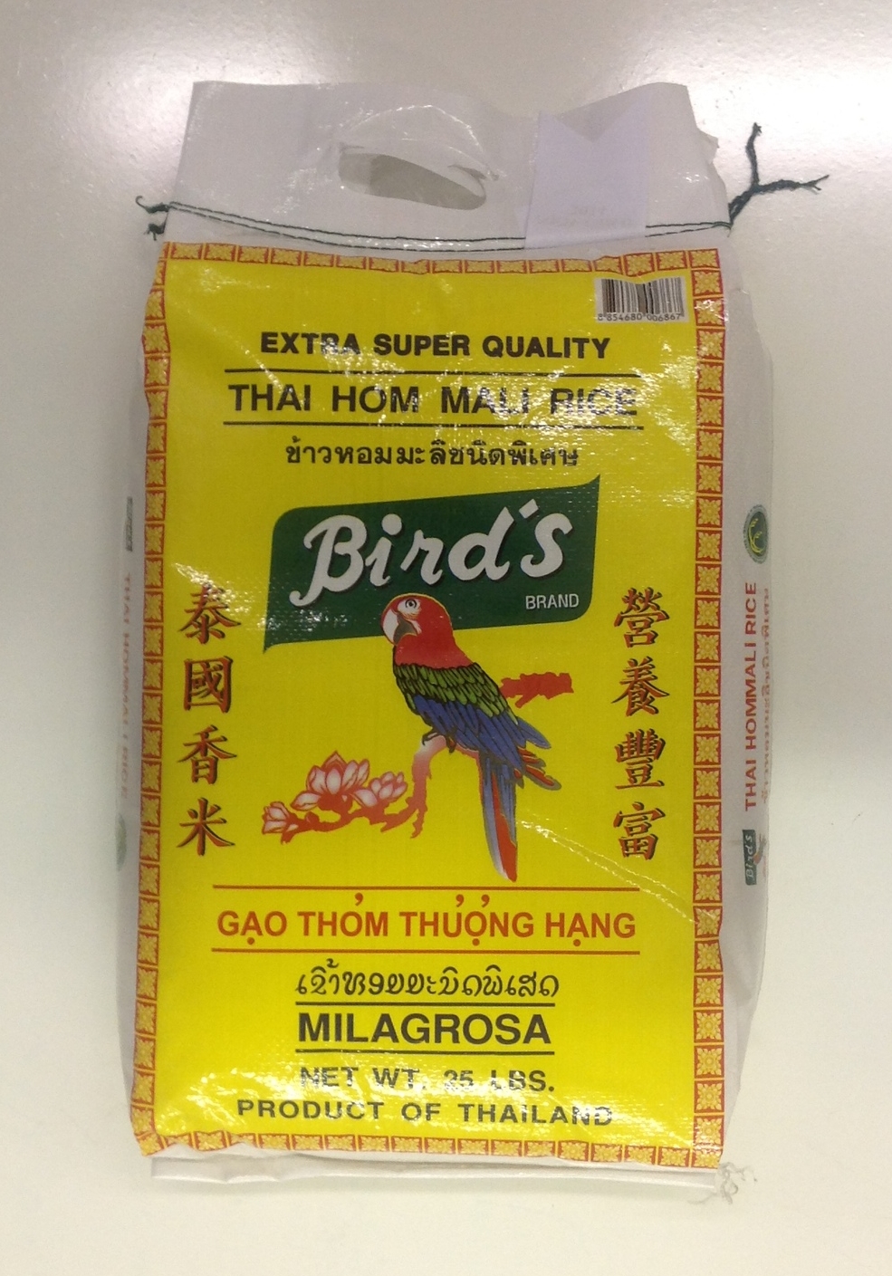 Thai Jasmine RiceBird'sJR11101 25 lbs (2014)