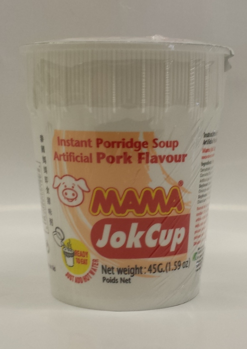 Mama Instant Rice Porridge Cup Pork 45g.