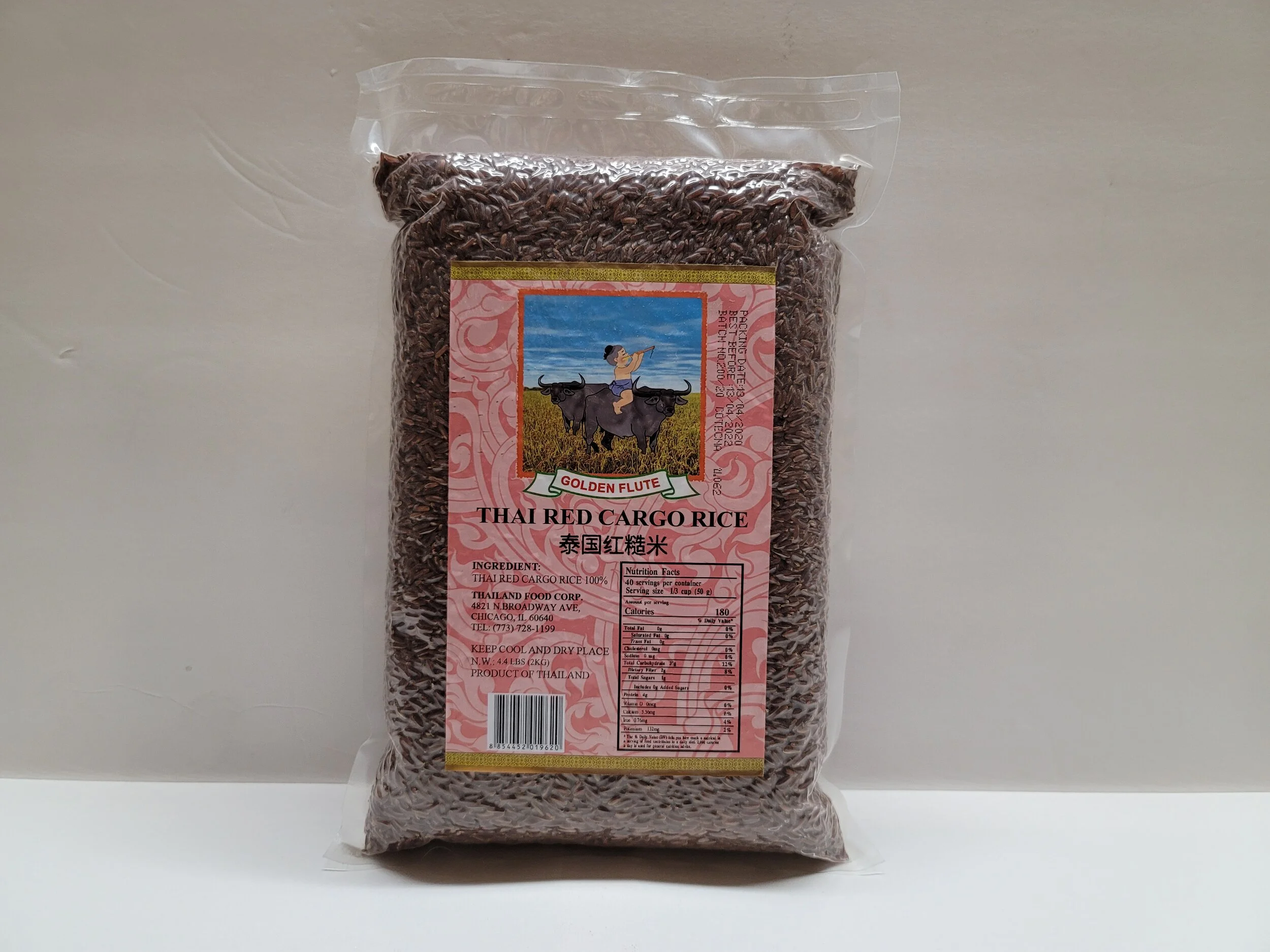 Thai Red Cargo RiceGolden FluteJR11642  10 x 4.4 lbs