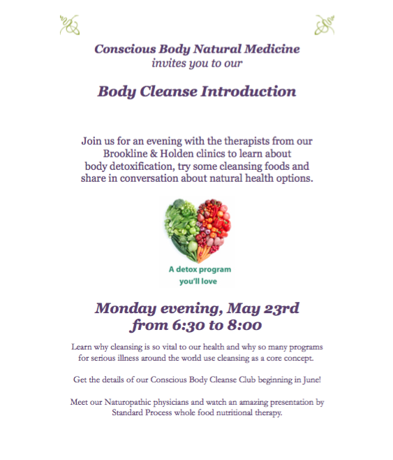 Cleanse Evening Invitation May 2016