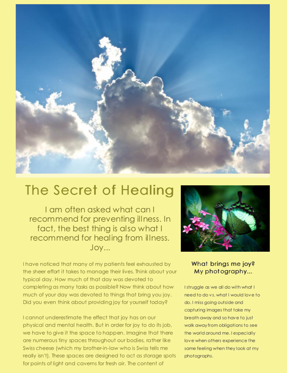 The Secret of Healing 2019