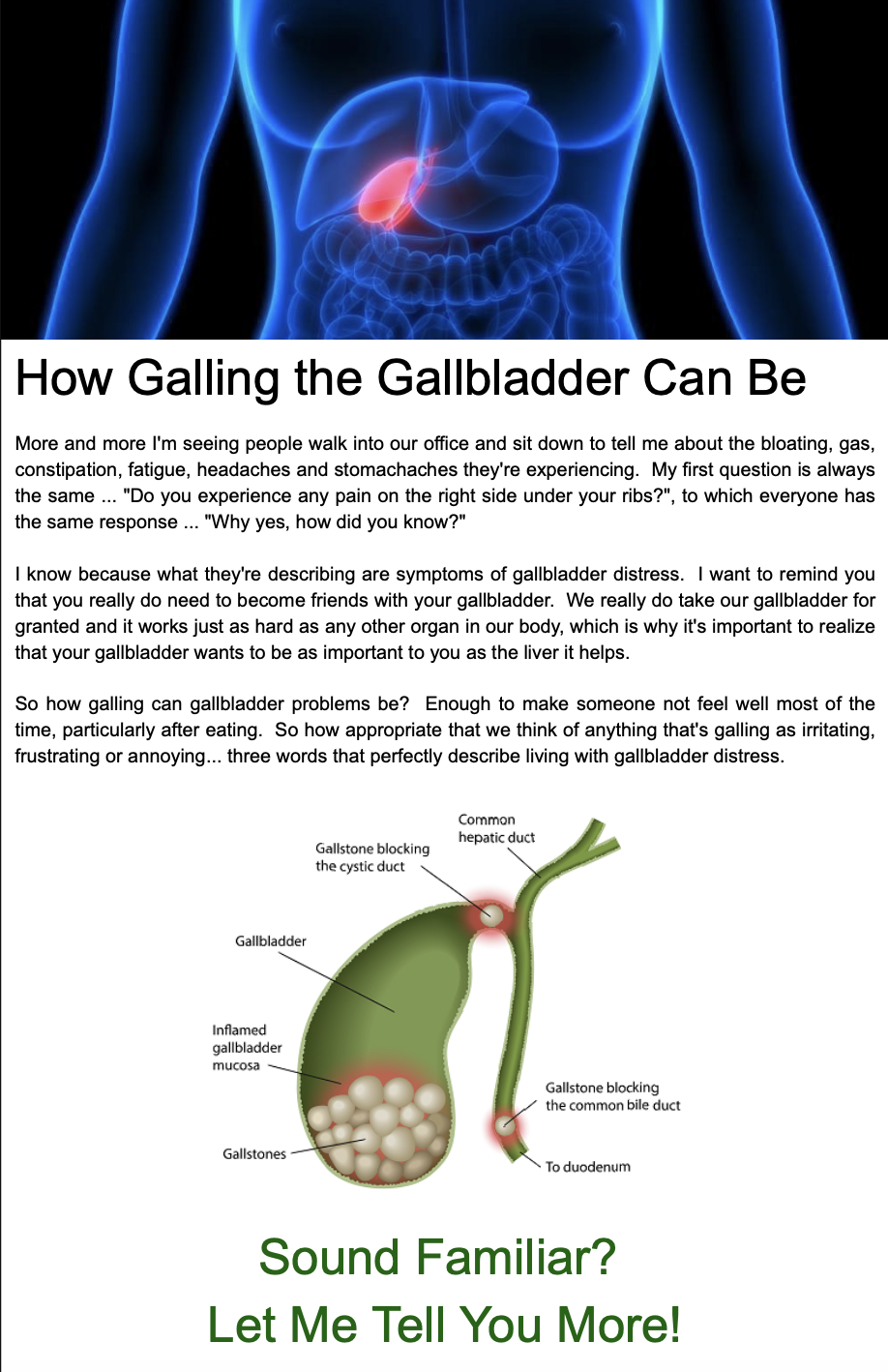 How Galling the Gallbladder Can Be April 2023