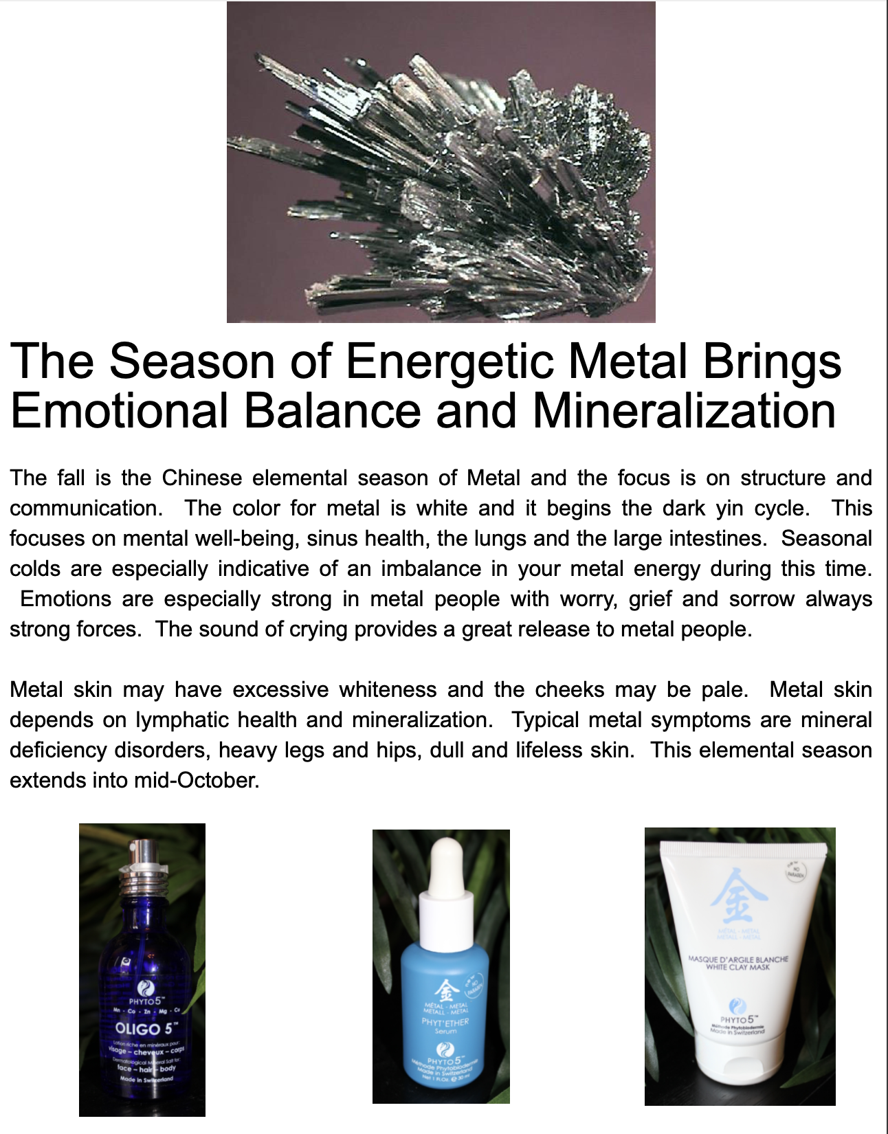 Synchronize Your Body With the Metal Season Sept 25