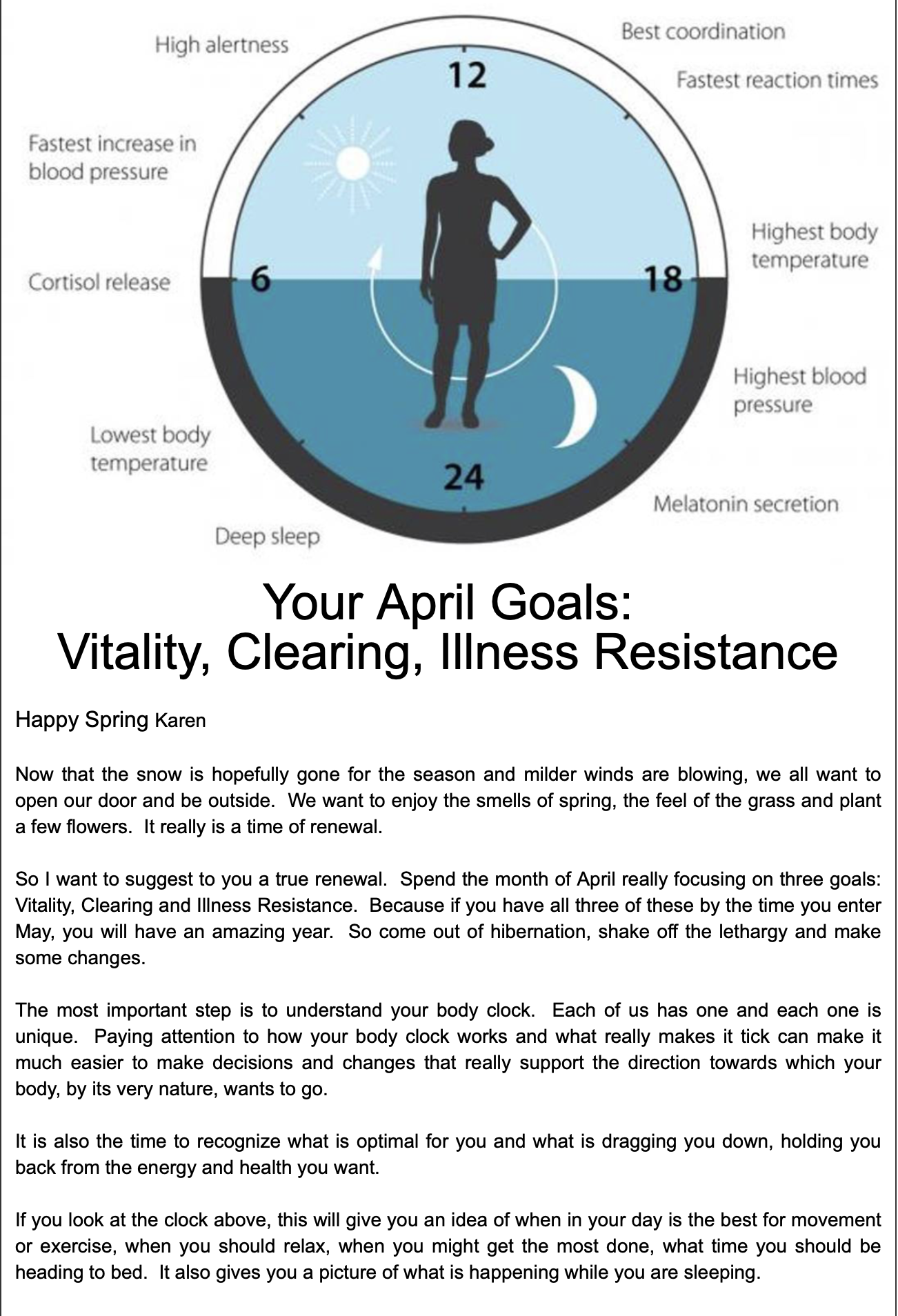 Vitality, Clearing, Illness Resistance April 26