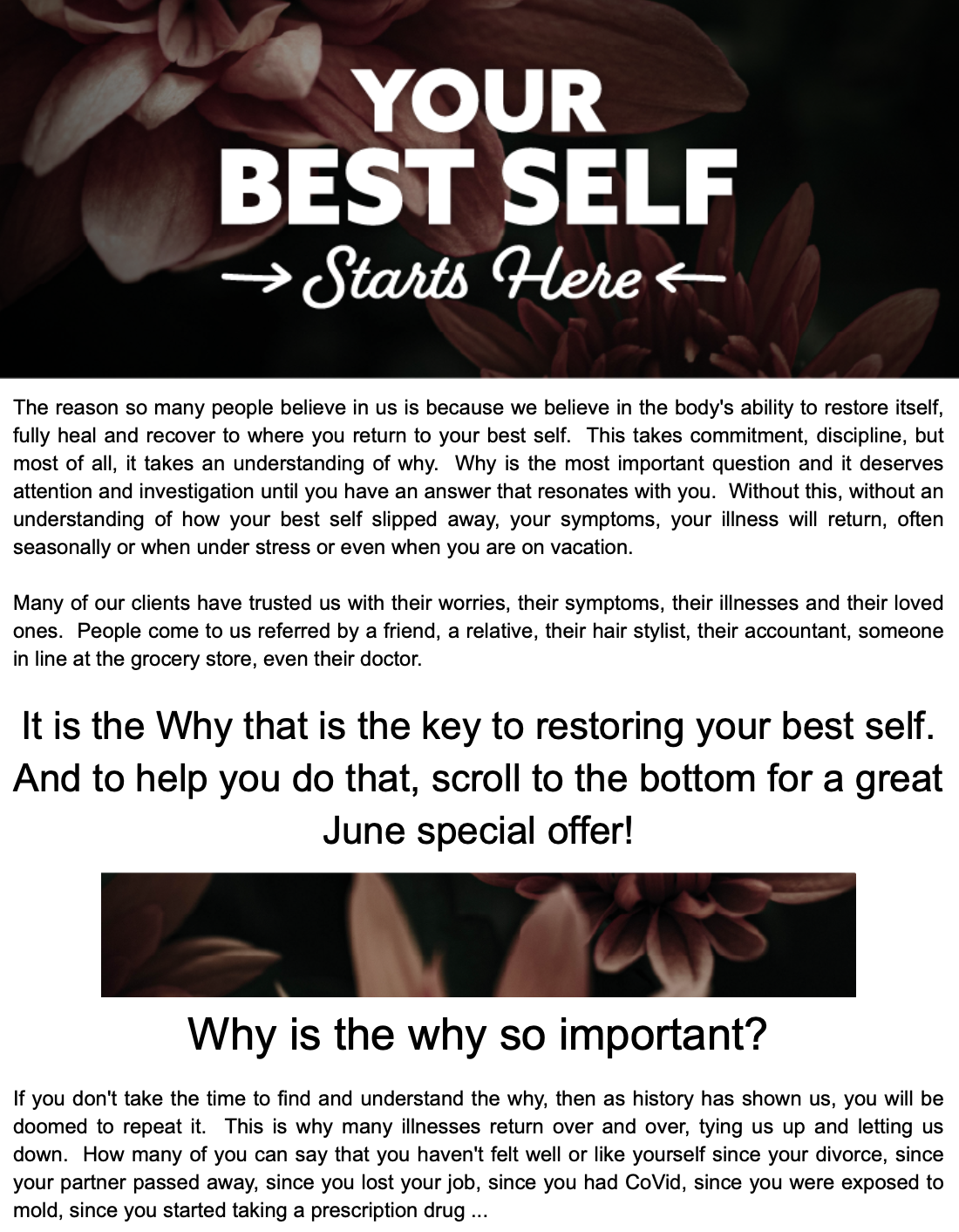 Your Best Self Starts Here May 26