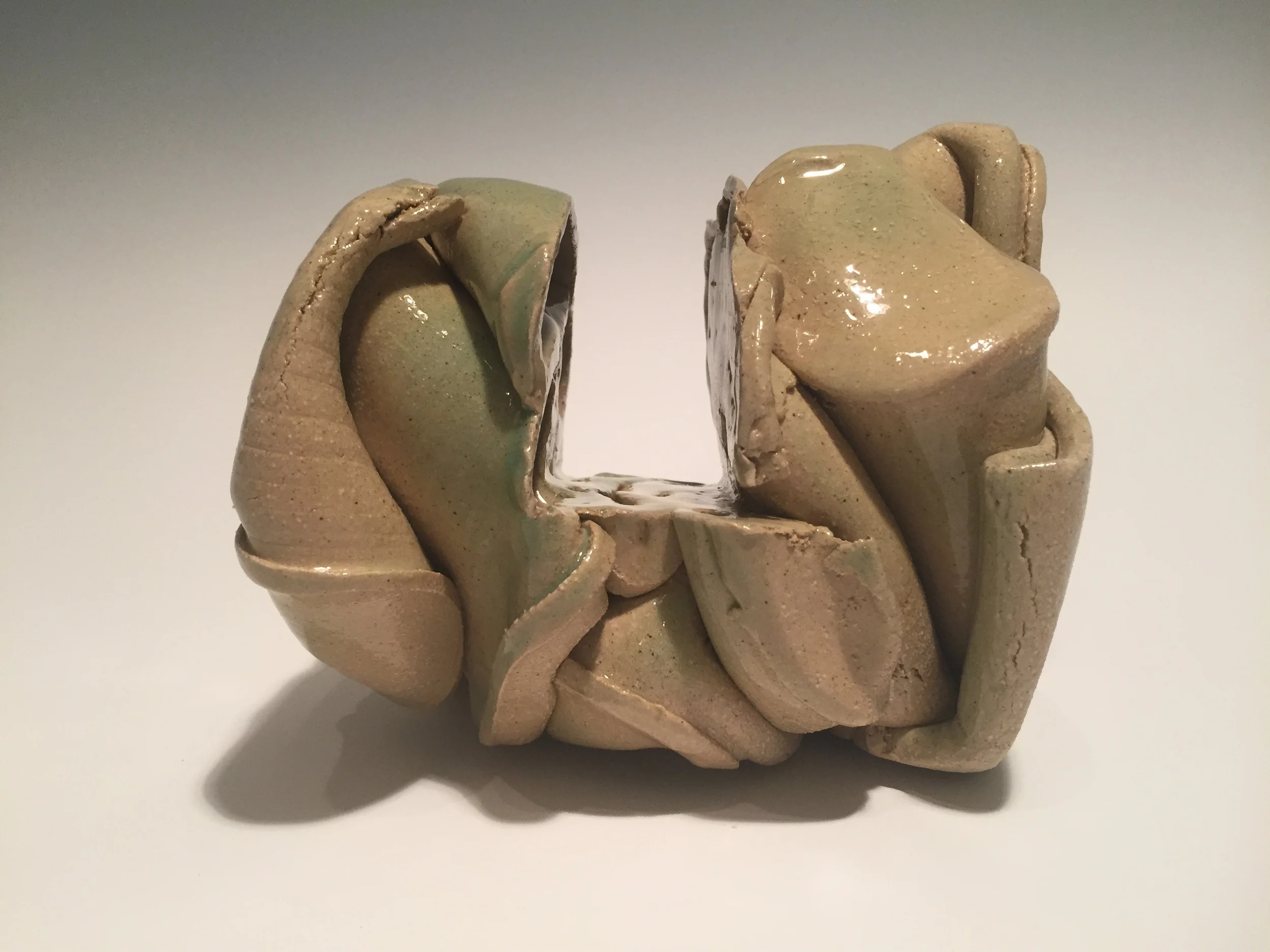   Double Screen   Stoneware  2015  5 x 5 x 7" 