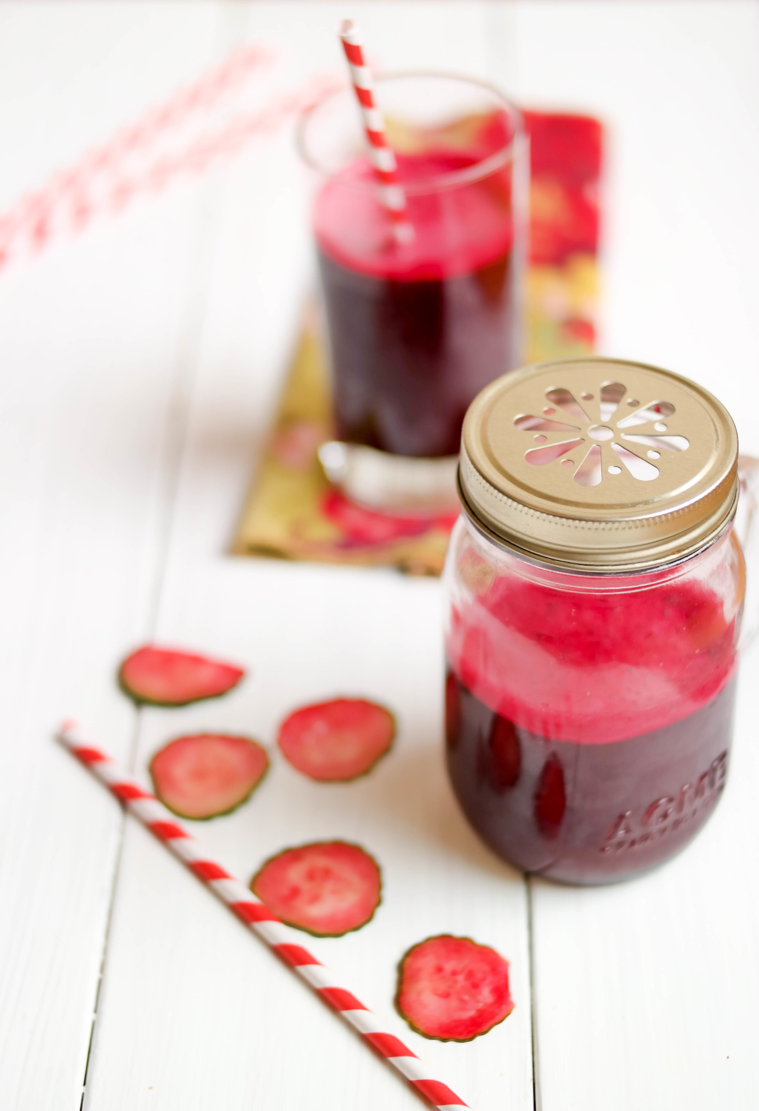 Flu Fighting Beet and Cucumber Juice