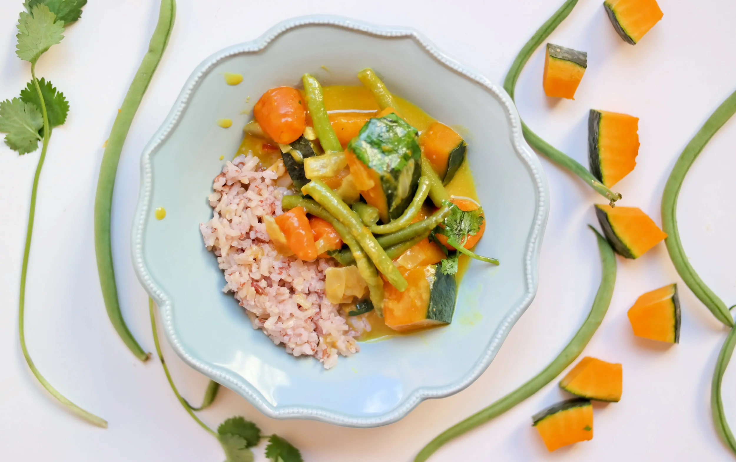 Creamy Pumpkin Curry with Coconut Brown Rice