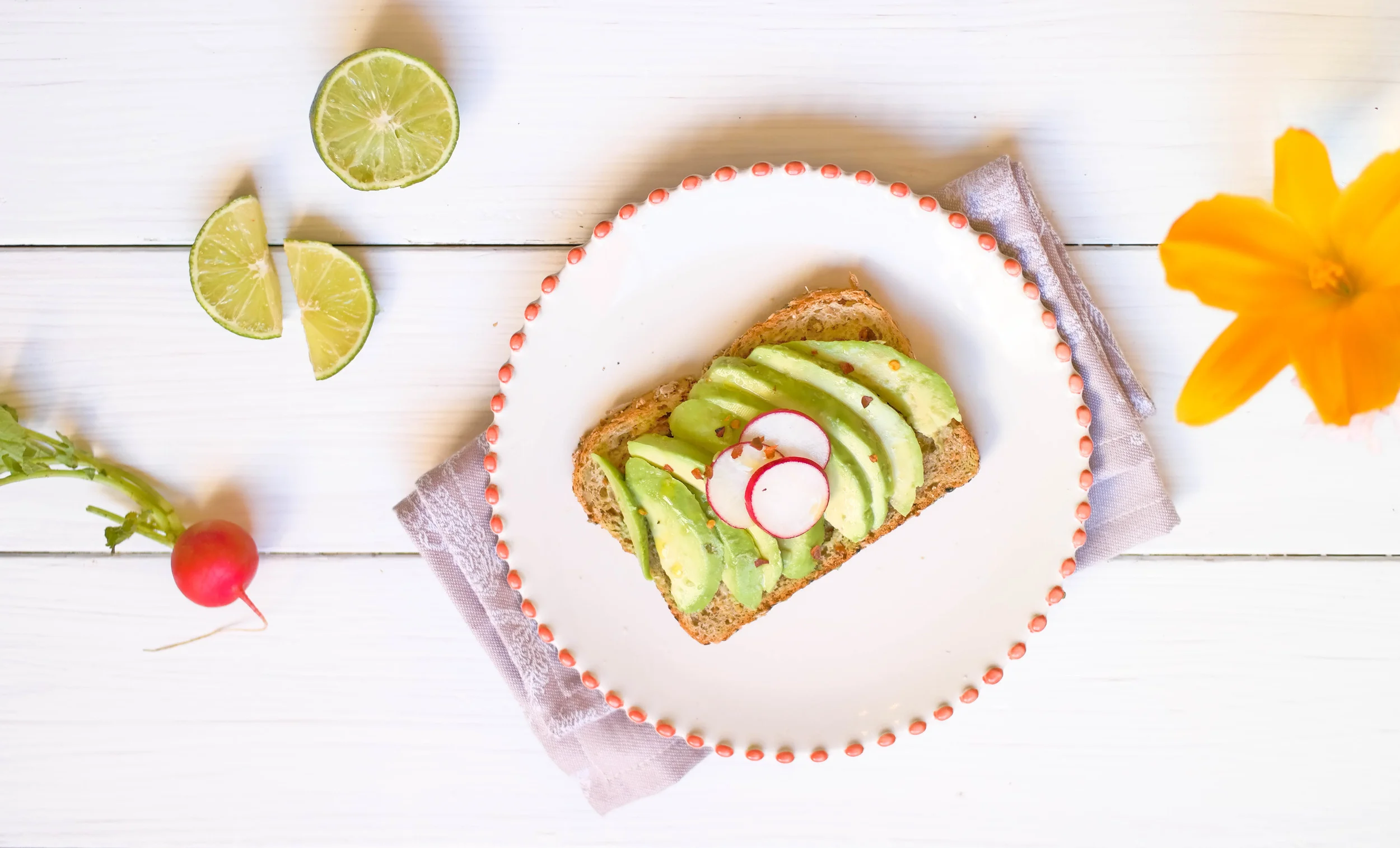 Spicy Avocado and Lime Toast