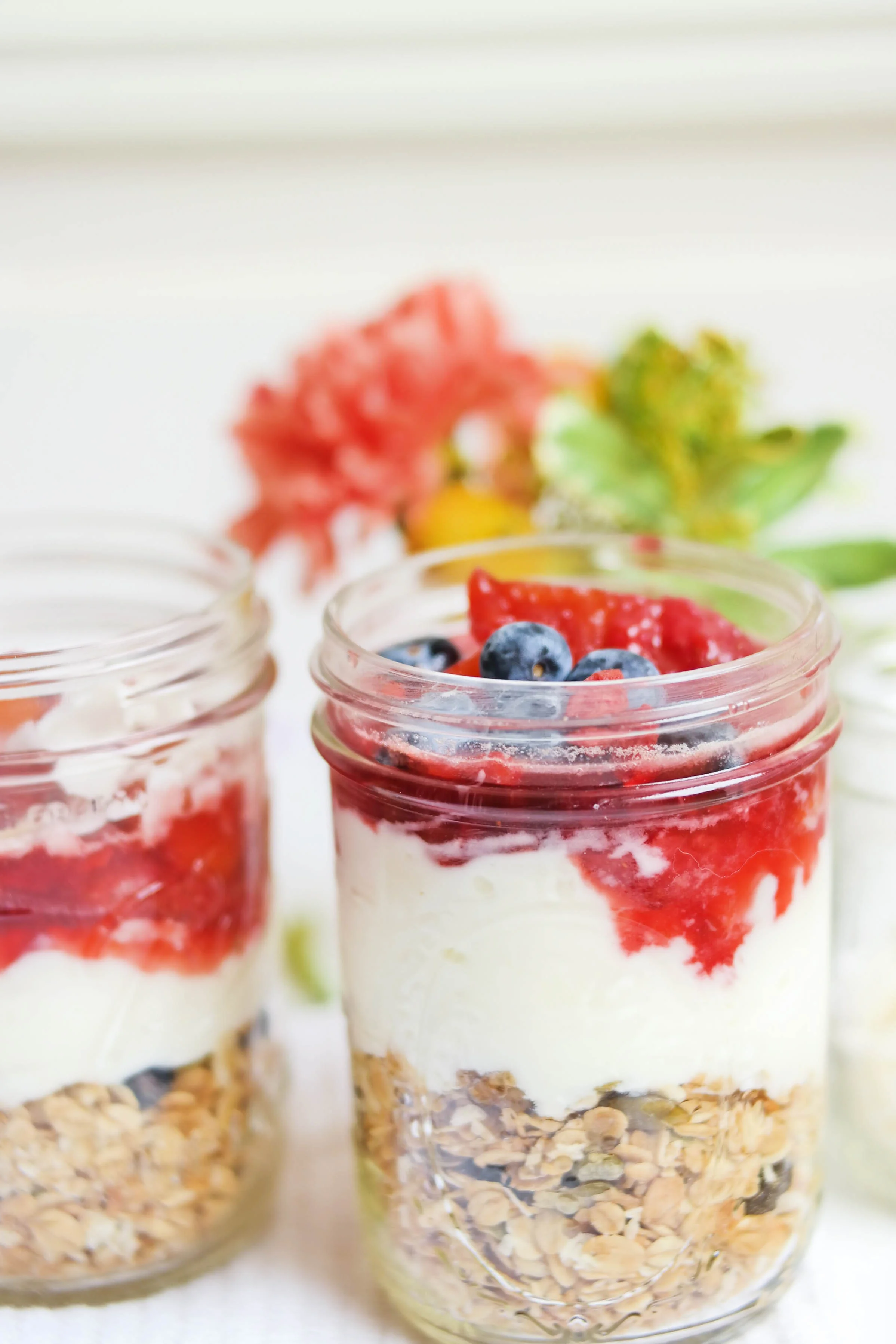 A Granola Fruit Parfait