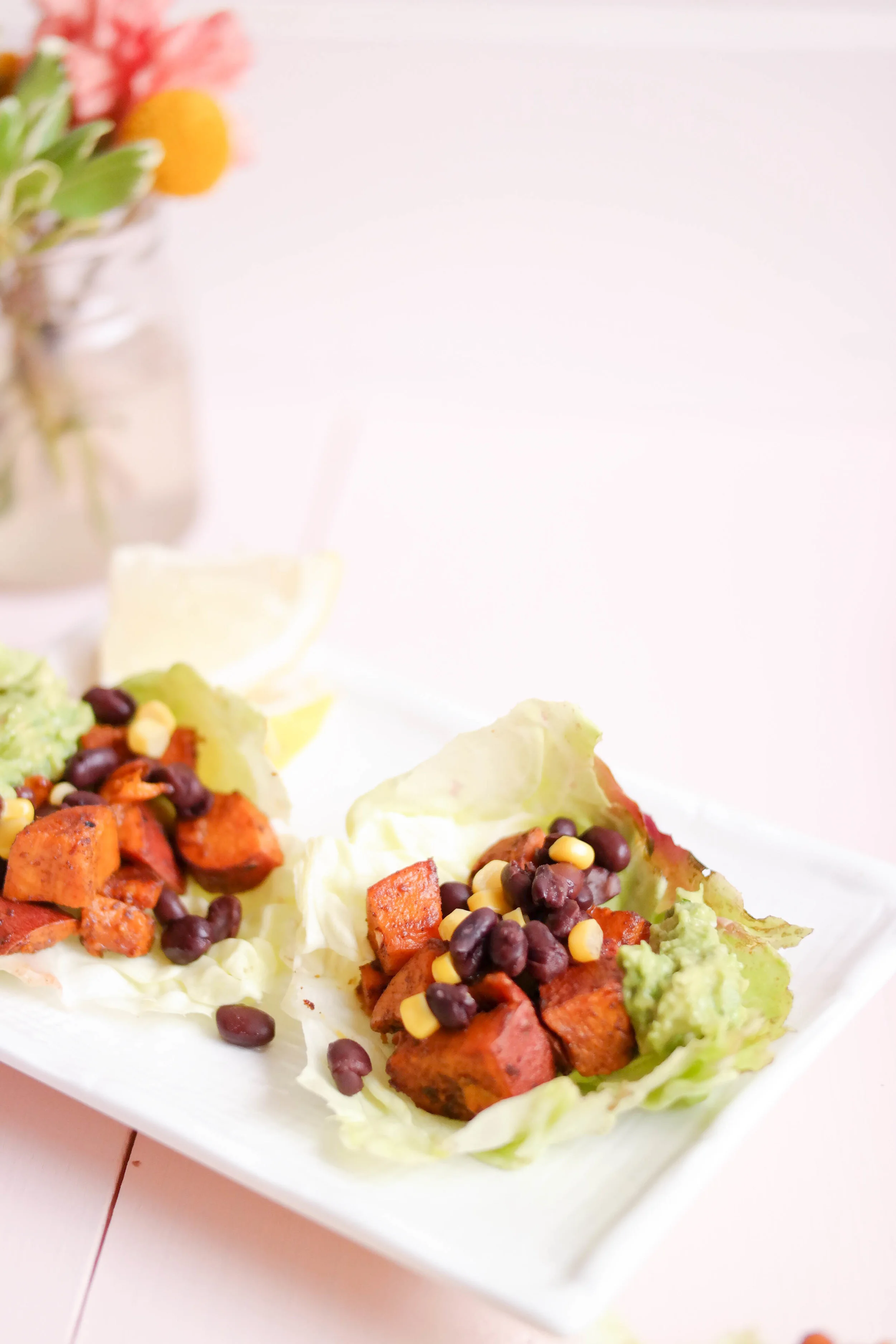 Sweet Potato and Guacamole Wraps 