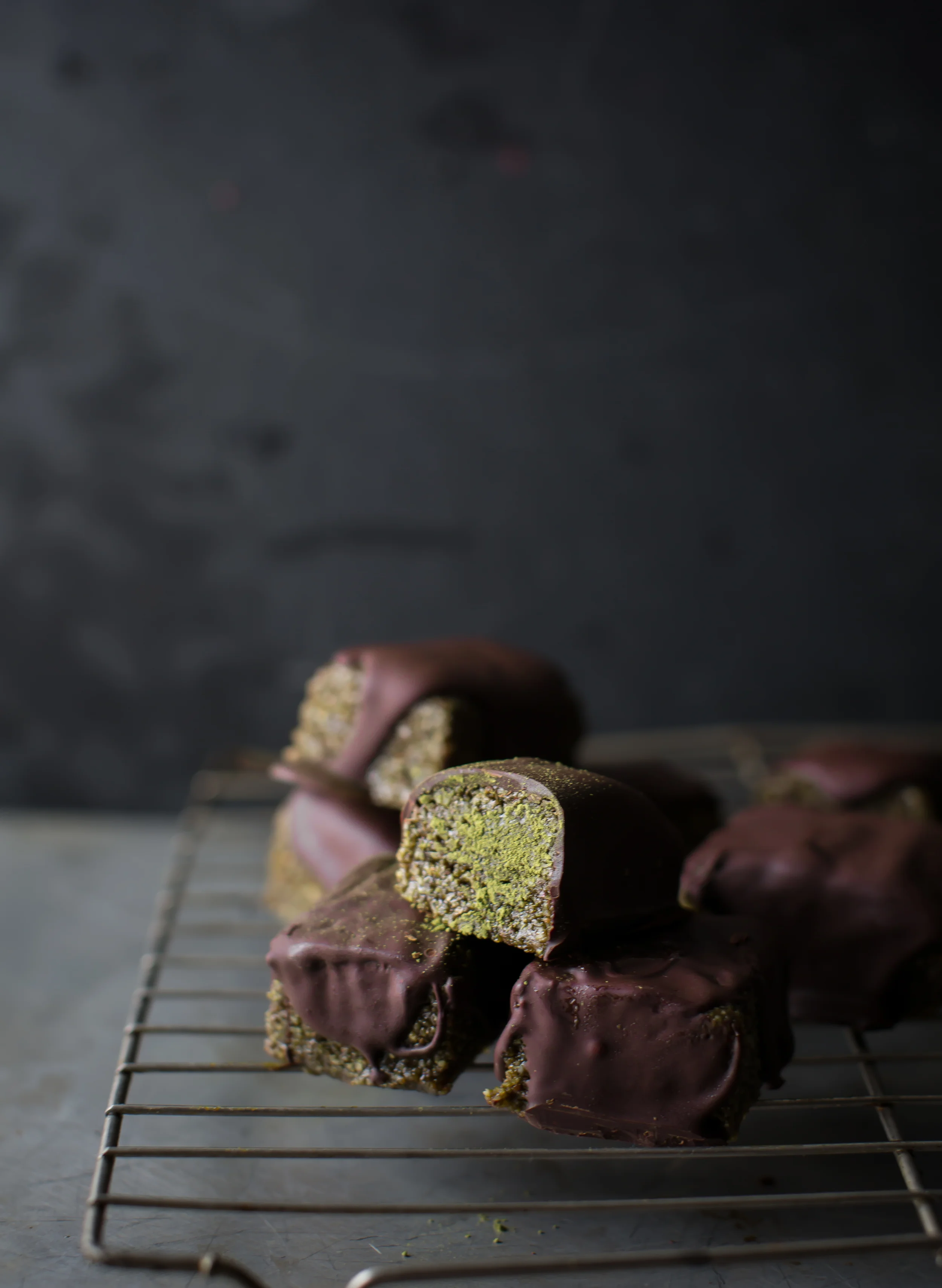 Matcha Pistachio Chocolate Marzipan Bars 8th And Lake