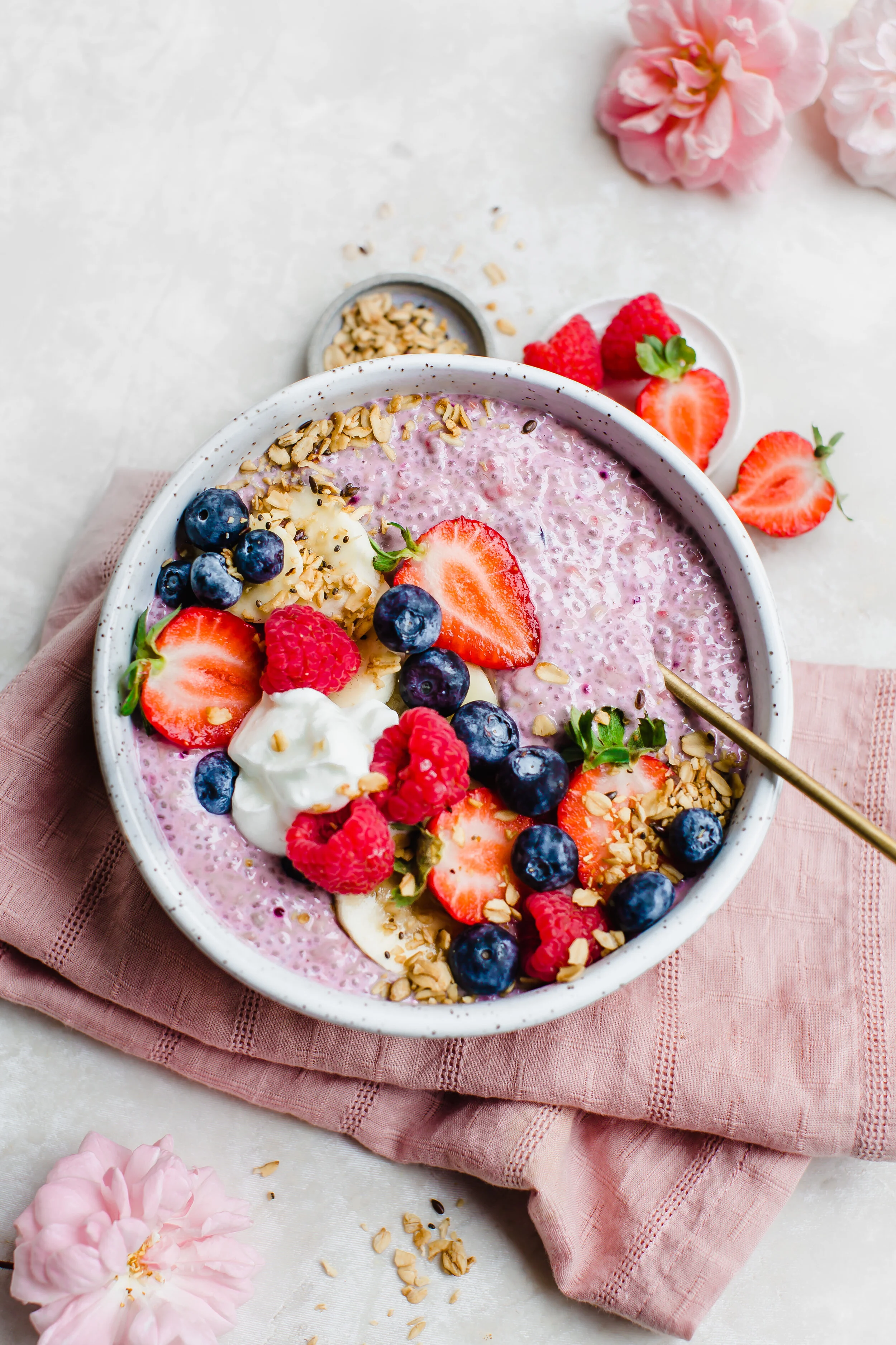 Coconut Raspberry Chia Pudding
