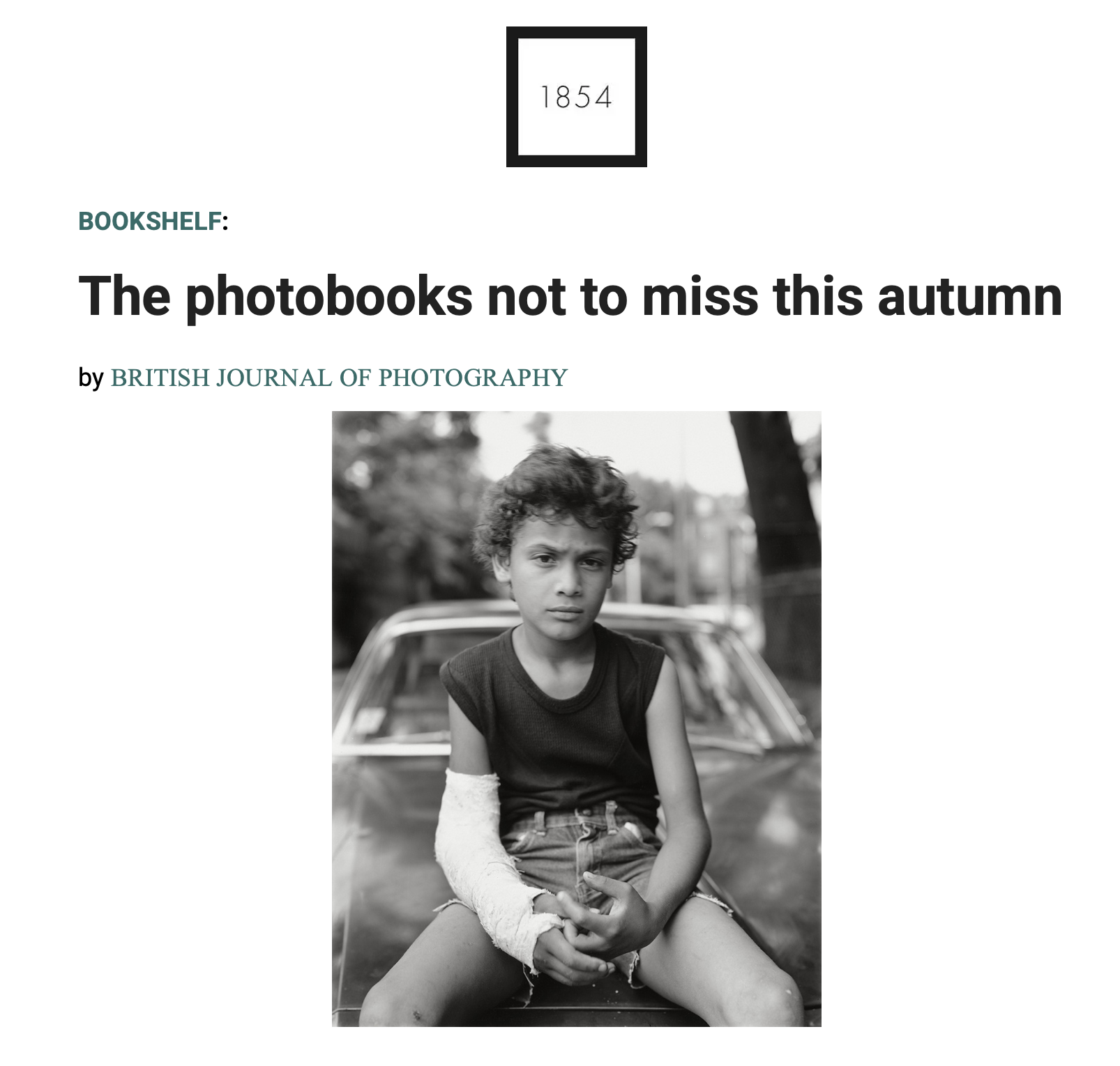 British Journal of Photography's Bookshelf: 'The photobooks not to miss this autumn'