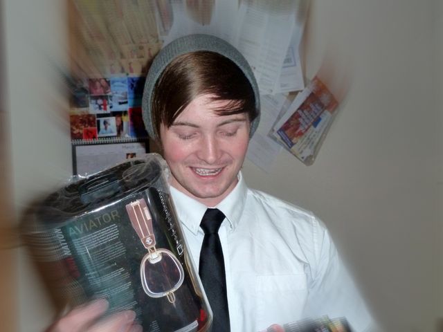 Joe loved his aviator headphones!