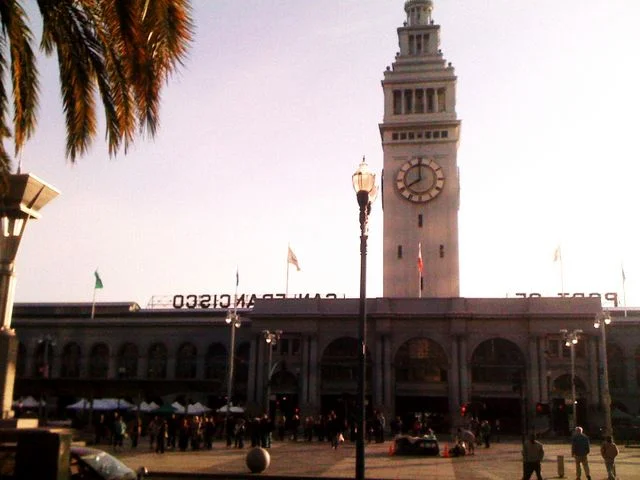 We picked up the coach at the Port of San Francisco Building