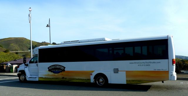 All aboard the wine tour! 