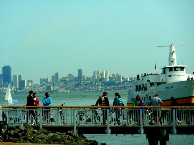 At Tiburon, we pick up a boat to sail back across the bay to San Francisco