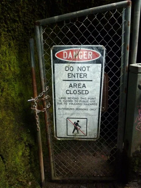 ...however parts were closed the day we went through because volcanic conditions change