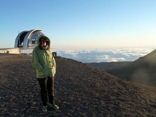 Elaine at the top of the World