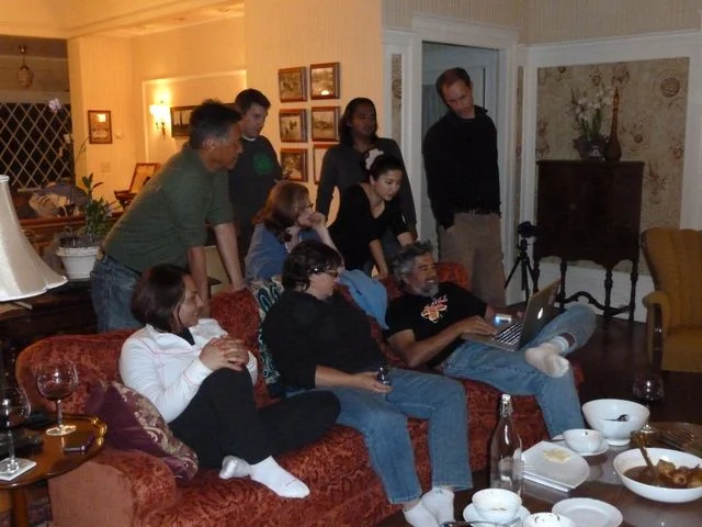 Back at Henk's we end our last evening together with some fun and games