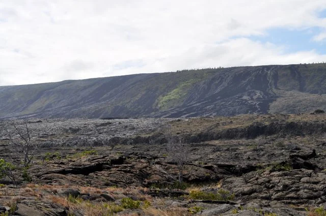 Only 20 years ago the very road we were traveling was part of the molten lava flow from high ground to the sea - the evidence is all around