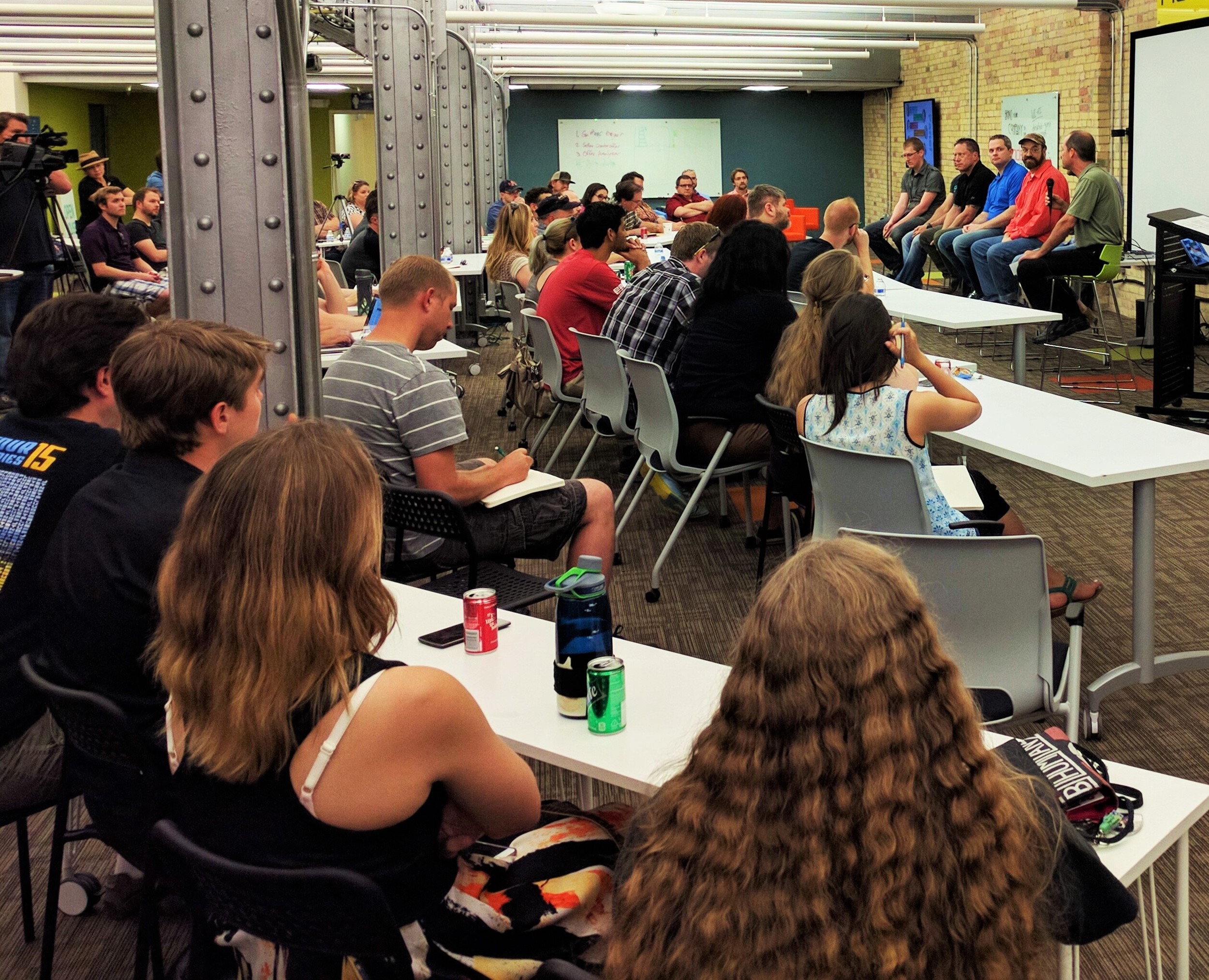 More than half of the audience said they were interested in starting up
