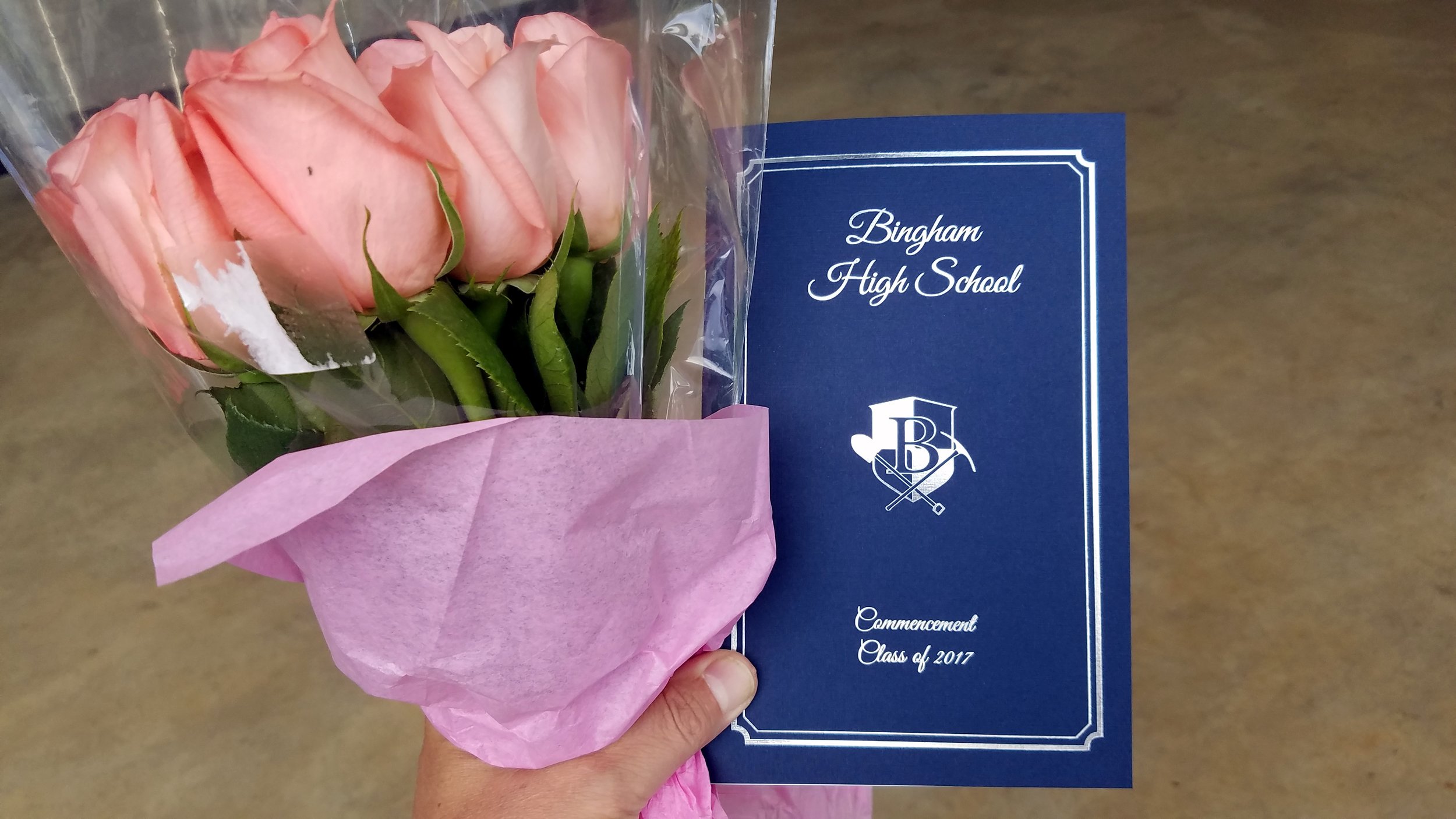 We attend Hayley Reagan's graduation