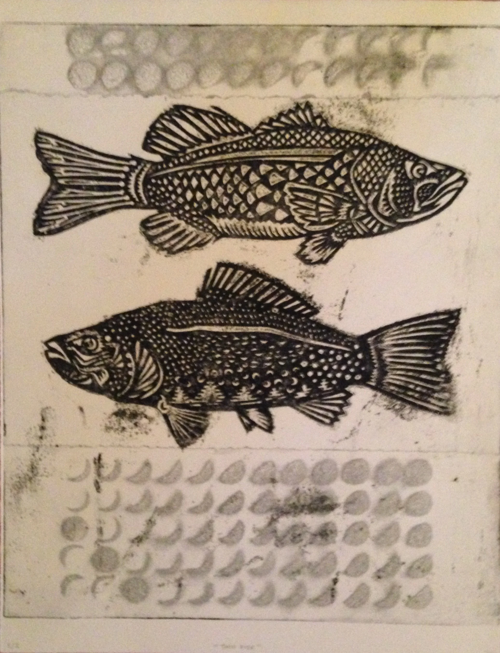 %22Twin Fish%22 Final Result of Paper Softground and Copper Etching.jpg