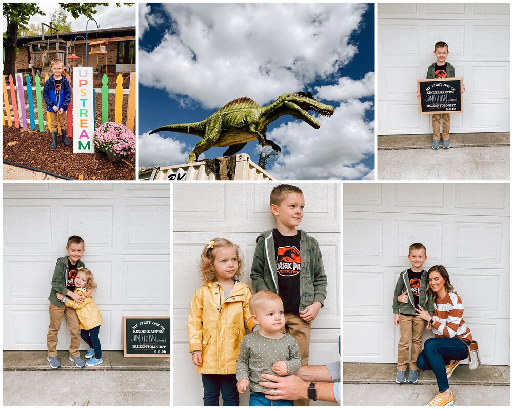  Jonathan started his first day of kindergarten, at his amazing “pod school” in town.  