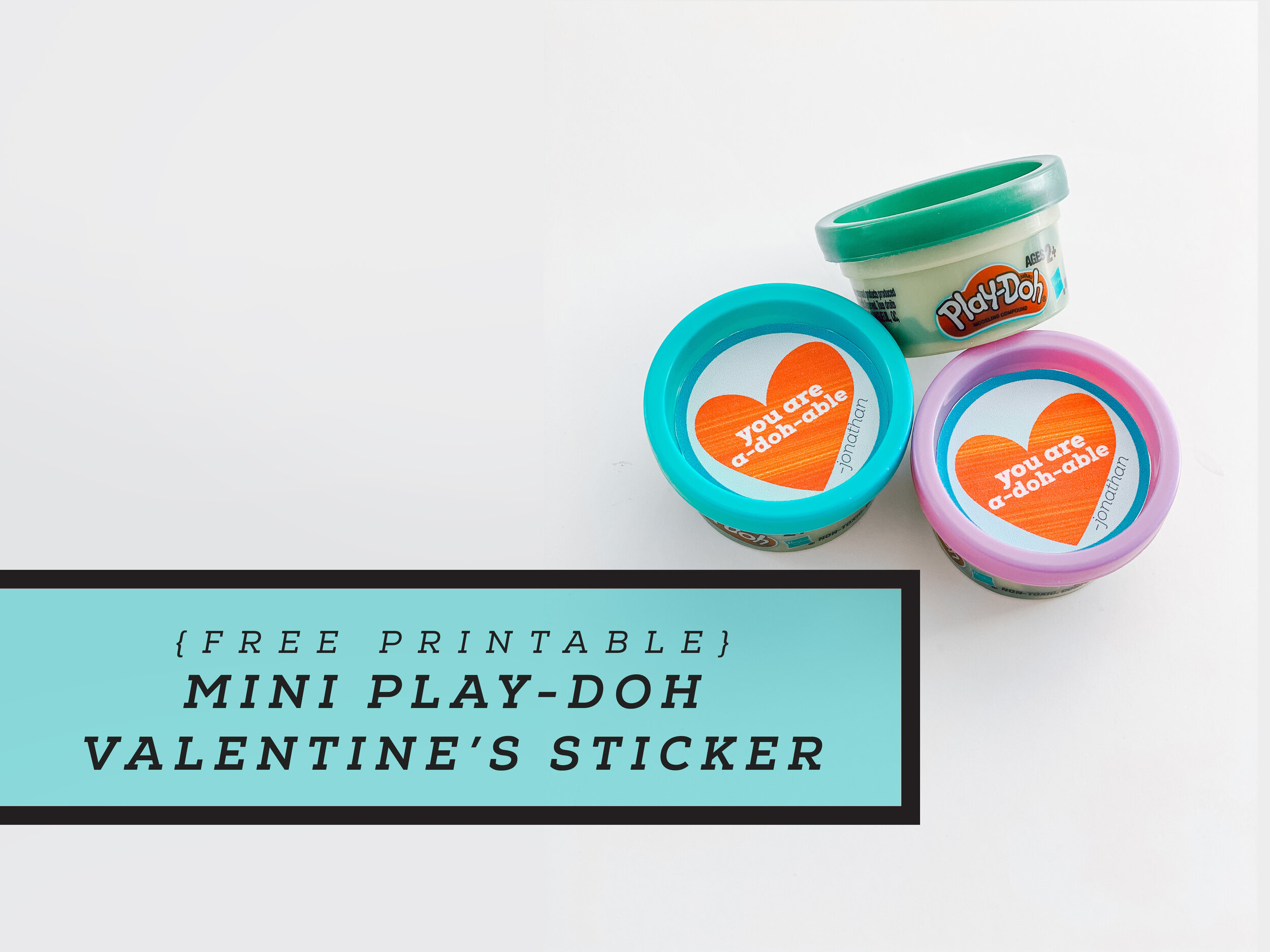 Valentine's Play-Doh Printable