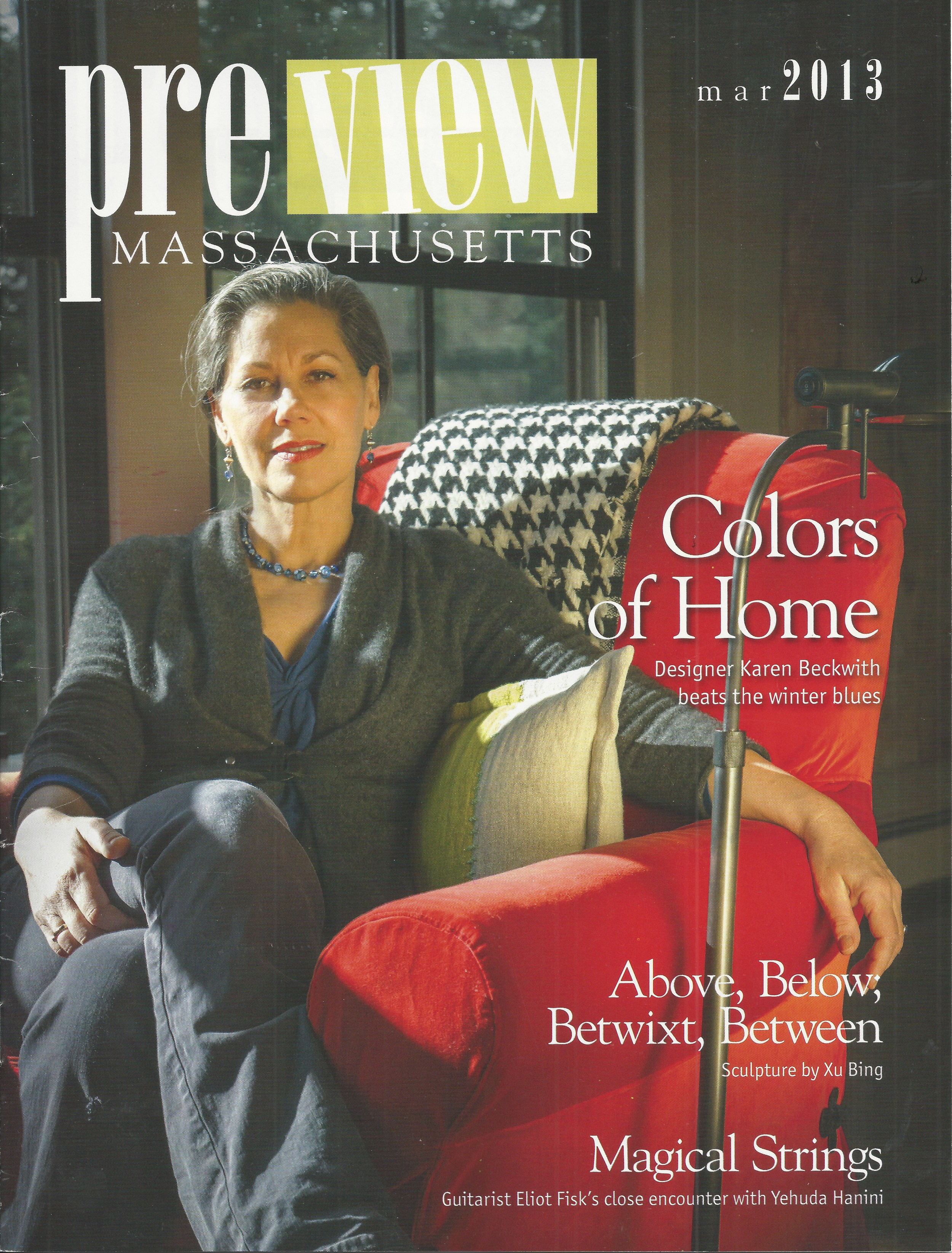 Karen Beckwith Interior Designer Cover of Preview Massachusetts