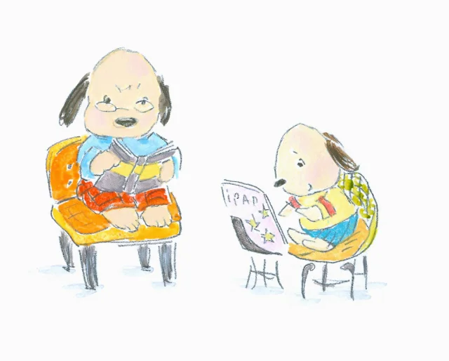 dogs_readng-allyn_howard_sketch.jpg