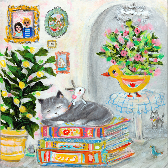 Allyn_Howard_kitty-nap_bookstack.jpg