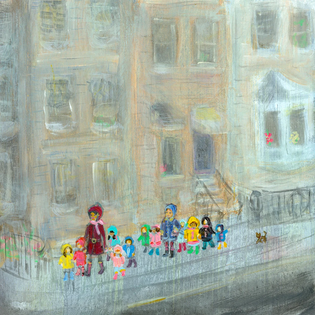 Allyn_Howard_Rainy_schoolkids.jpg