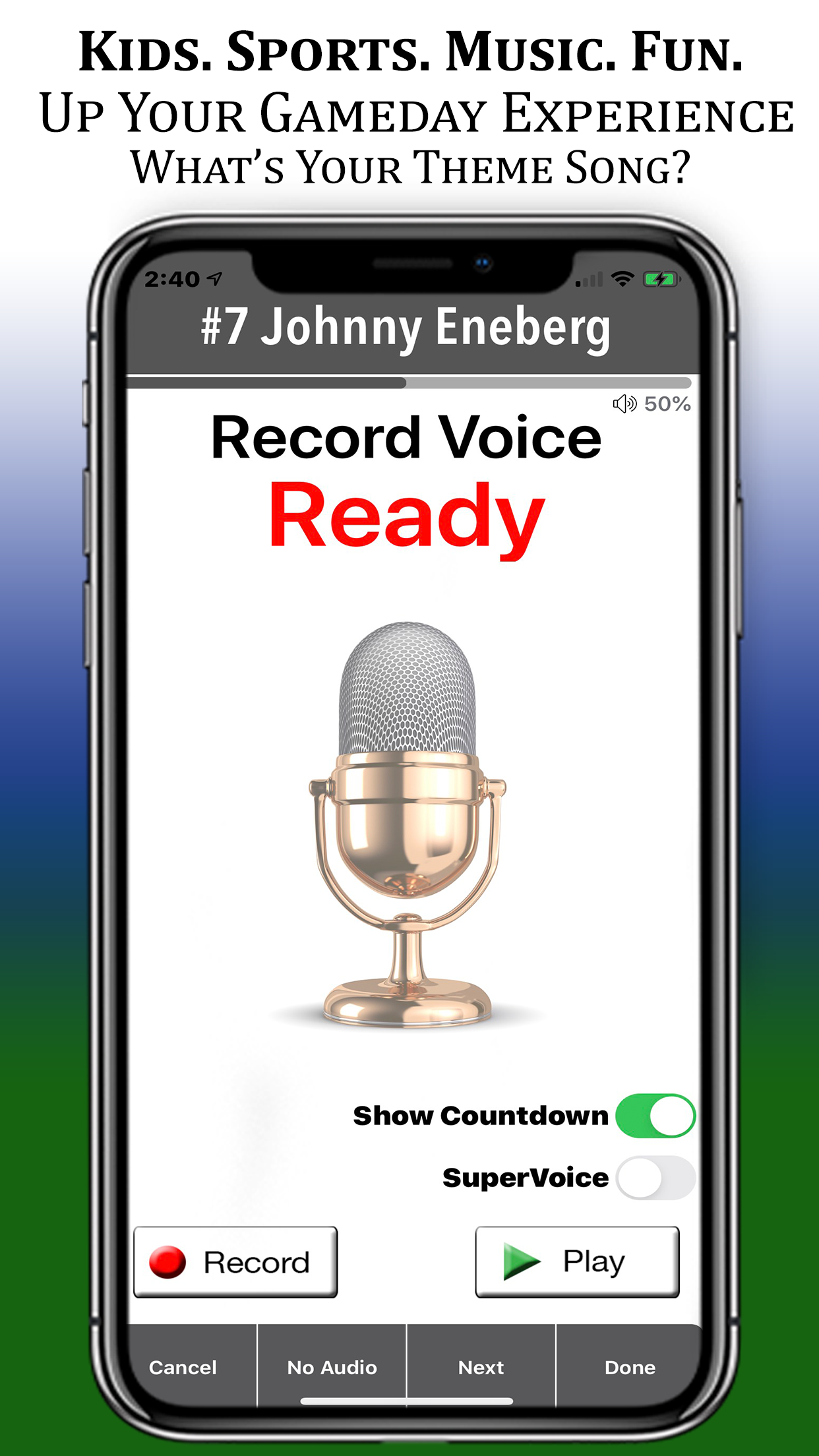 Features — BallparkDJ