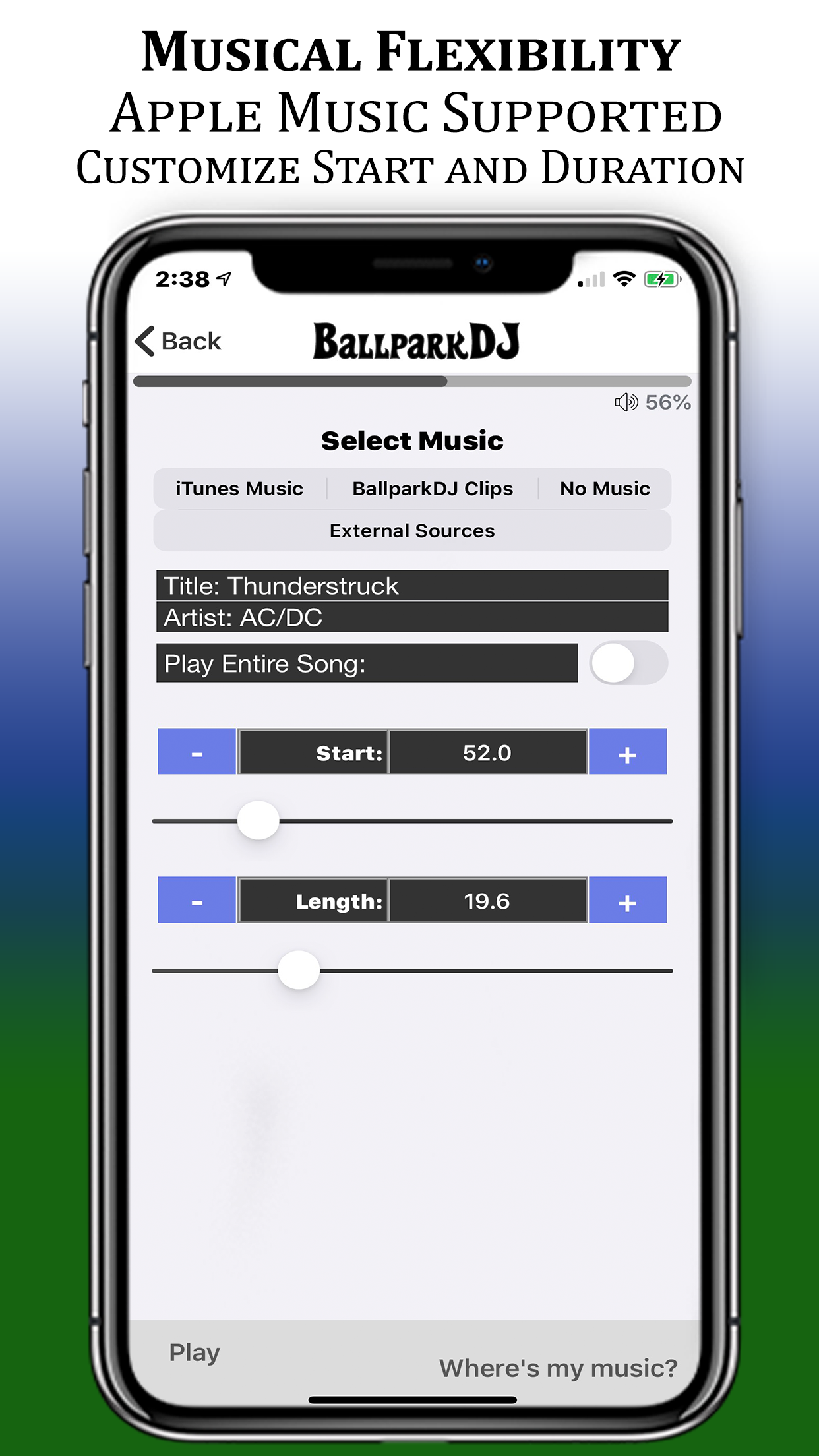 Features — BallparkDJ
