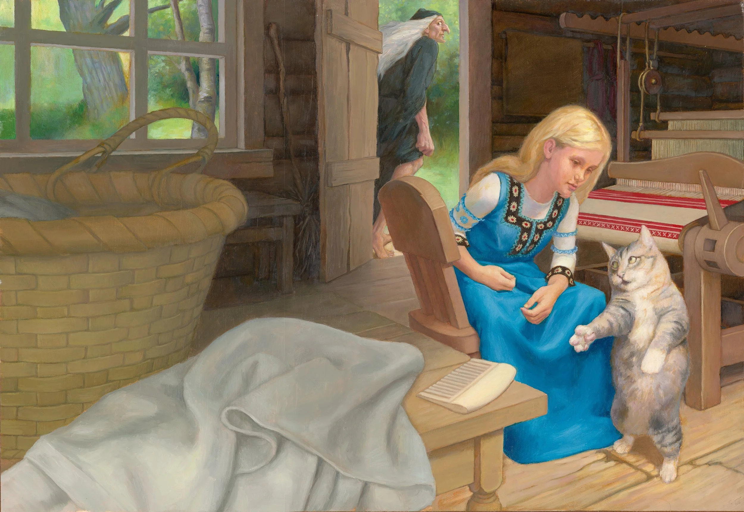 The Talking Cat helps Vasilisa escape.jpg