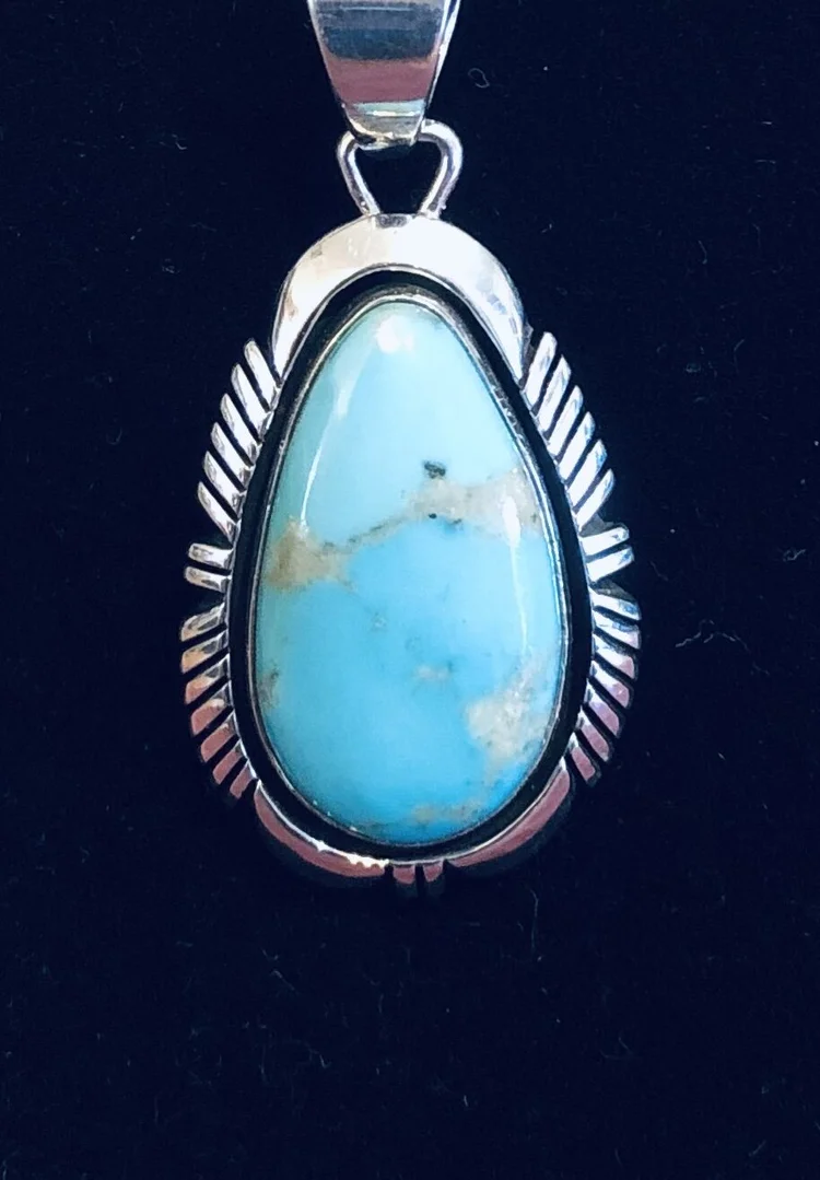 Gem Lone Mountain turquoise ペンダント Gem Lone Mountain turquoise ペンダント