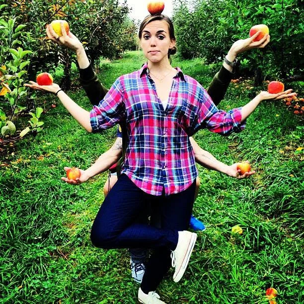 apple picking