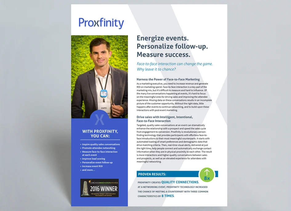 Proxfinity Sell Sheet