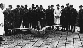 Lippisch engine-powered, unmanned ornithopter, 1940s