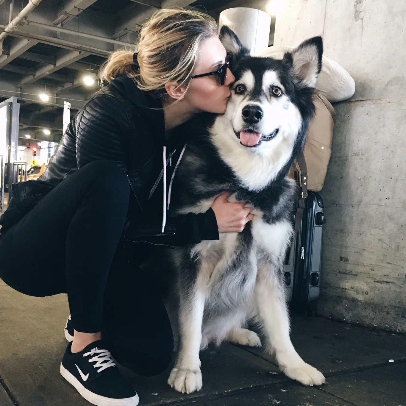 Kita and I just after landing at JFK